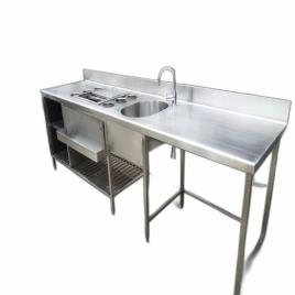 Steel Silver Bar Counter Station