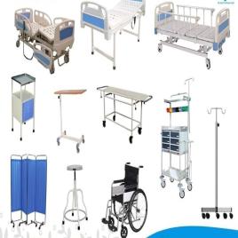 Silver Stainless Steel Hospital Furniture