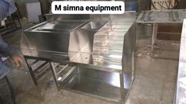 Stainless Steel Mocktail Bar Counter, 48*24*34+6