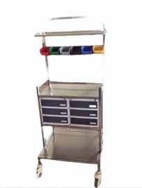 Silver Steel Crash Cart