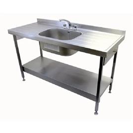 Steel Single Sink With Table
