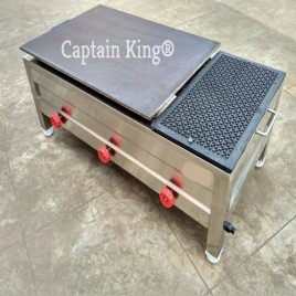 Two Burner Stainless Steel Fulka Roti Bhatti