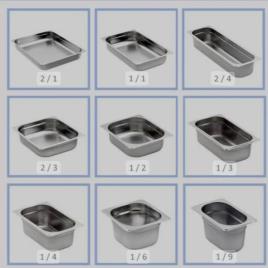Stainless Steel GN Pan, 6 Inch Depth