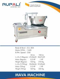 SS Manual Mawa Making Machine, 100 kg/hr