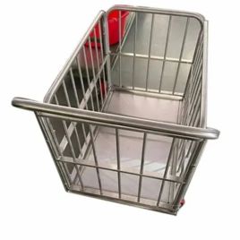SS Vegetable Mesh Rack Trolley