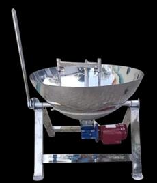 Stainless Steel Steam Kettle, 100 Liter