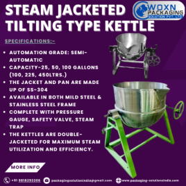 Steel Steam Jacketed Kettle