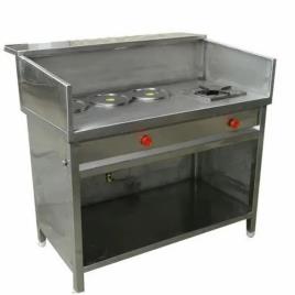 Stainless Steel Tea Counter, Commercial Cooking, With Burner