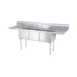 Stainless Steel Triple Bowl Sink