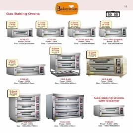 SS Electric Gas Baking Oven with Steamer