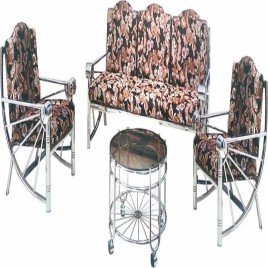 Standard Polished Steel Sofa Set Home