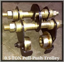 Steel Pull Push Trolley, 1 Ton Capacity