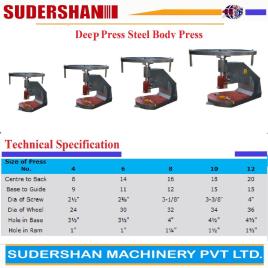 100 Ton Steel Body Manual Fly Press