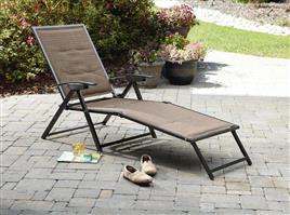 Steel Folding Lounge Chair, 86x62x110 cm