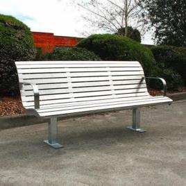 STEEL GARDEN SEATING BENCH