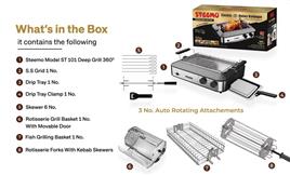 STEEMO Commercial 360 Degree Rotation Deep Grill