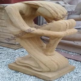 Stone Abstract Figure Sculpture