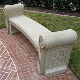 Stone Garden Bench