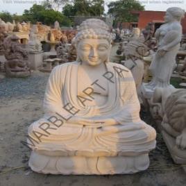 Stone Sitting Buddha Sculpture