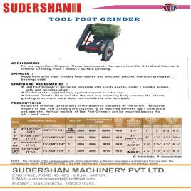 Sudershan Tool Post Grinder Machine
