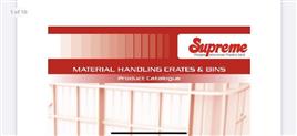 Supream Plastic Crates and Bins 5 To 50