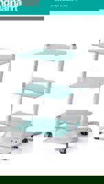 Surgical Instrument Cart, Height 3/4ft, Depth 1.5ft