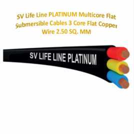 SV Life Line Gold 3 Core Copper Flat Cable, 6.00 Sq. Mm