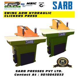Hydraulic Swing Arm Clicker Press