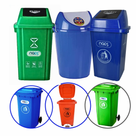 60/100L Wheeled Swing Bin