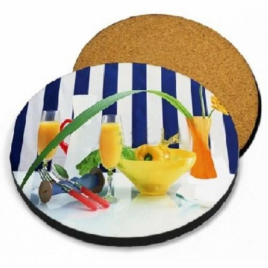 Round Wooden Table Coaster