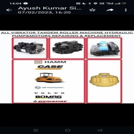 Excavator Hydraulic Pump Repair Services Hyundai