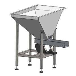 Vibratory Tray Feeder with Hopper
