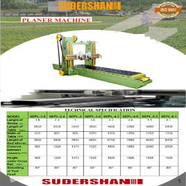 SEPL-1.8 Thickness Planer Machine