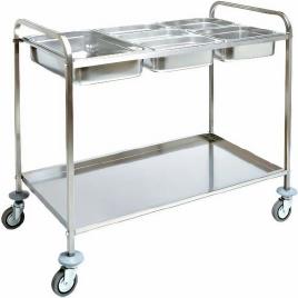 Commercial Stainless Steel GN Pan Cart