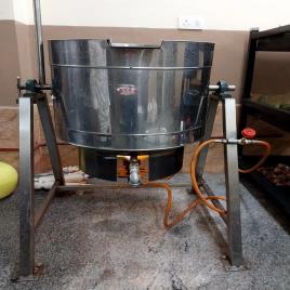 Automatic Tilting Rice Boiler, 125 Liters