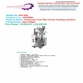 Automated Tobacco Pouch Machine