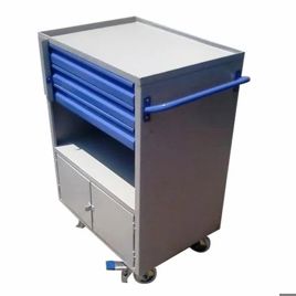 Steel Tool Trolley With Cabinet
