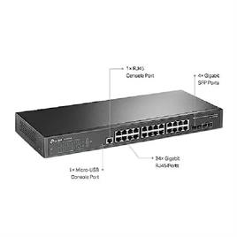 TP-Link 24 Gigabit Ports Switch, 4 SFP Slots, Omada SDN