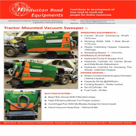 Tractor Mounted Vacuum Sweeping Machine