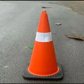 Triangle Red Road Safety Cone