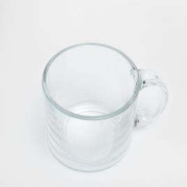 Plain Transparent Glass Mug