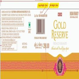 Transparent Gold Foil Label