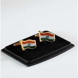 Tri Color Flag Cufflinks