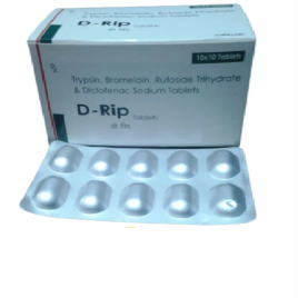 Trypsin Bromelain Rutoside Diclofenac Tablets