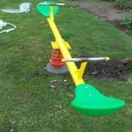 Two Seater Spring Seesaw Equipment