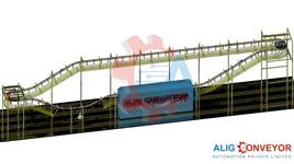 Mild Steel Shot Blasting Overhead I Beam Conveyor