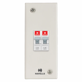 Utility DB MCB Enclosure DP Metal Sheet Steel 2 Pole Distribution Board