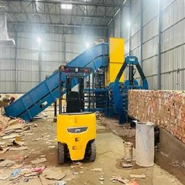 Vertical Press Baler Machine