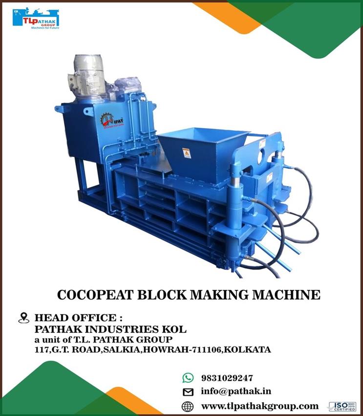 10 hp Fully Automatic Cocopeat Block Machine