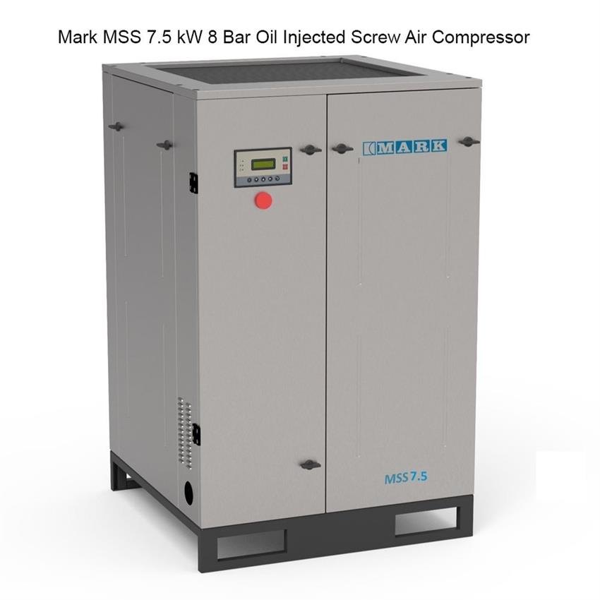 10 HP Mark MSS 7.5 kW Screw Air Compressor, 8 Bar